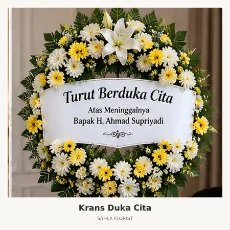 Krans Bunga Duka Kosambi